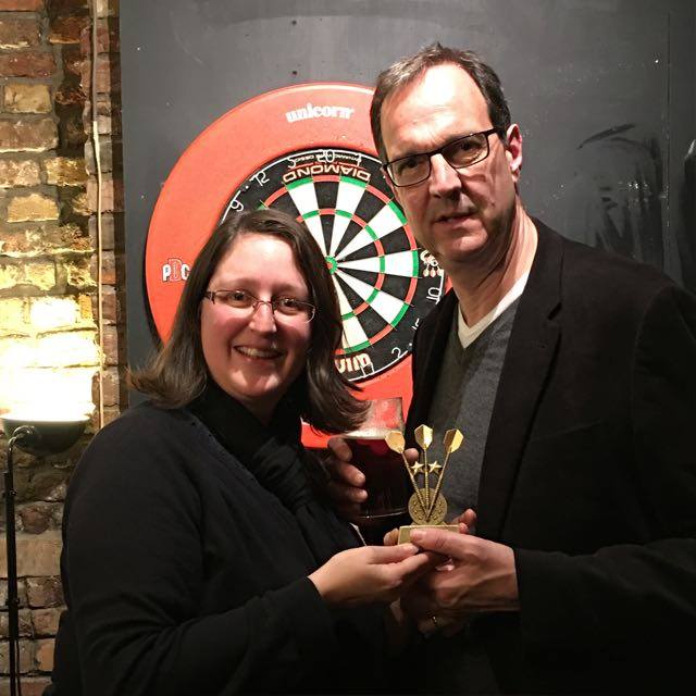 Kari & Nick with a trophy